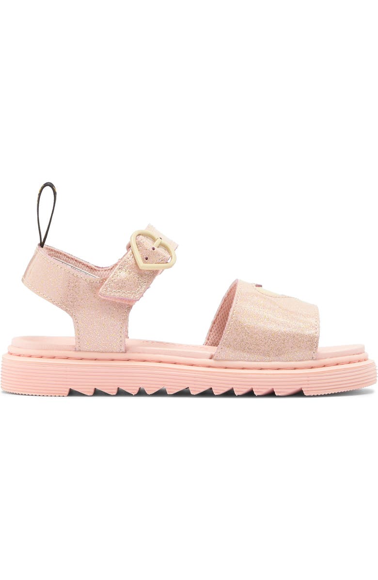 Dr. Martens Kids' Marlowe Heart Sandal, Alternate, color, Powder Pin