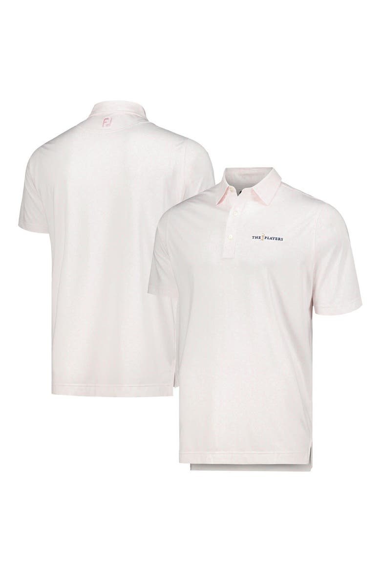 Men's FootJoy Light Pink THE PLAYERS Painted Floral Lisle ProDry Polo, Main, color, Light Pink