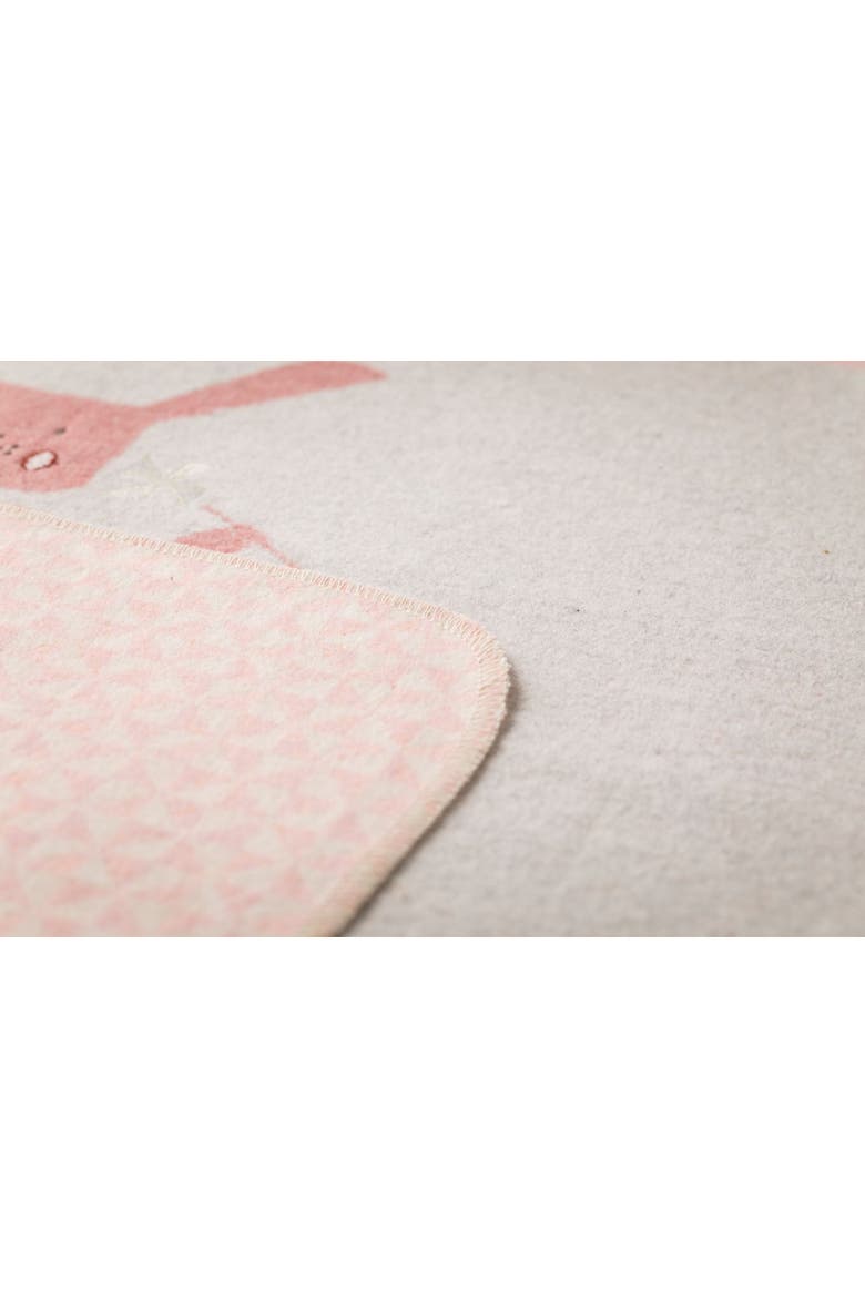 Juwel Bunnyrabbit With Embroidery Baby Blanket, Alternate, color, Rouge