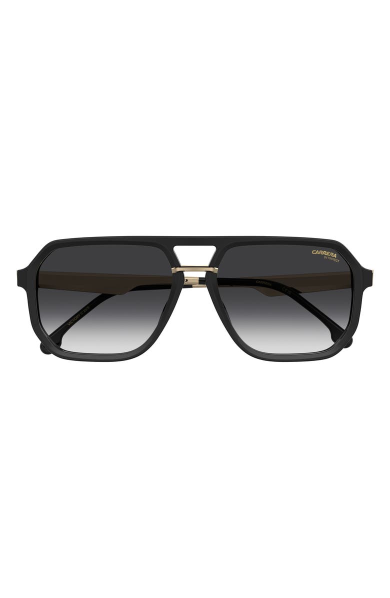 Carrera Eyewear Victory 58mm Gradient Rectangular Sunglasses, Alternate, color, 
