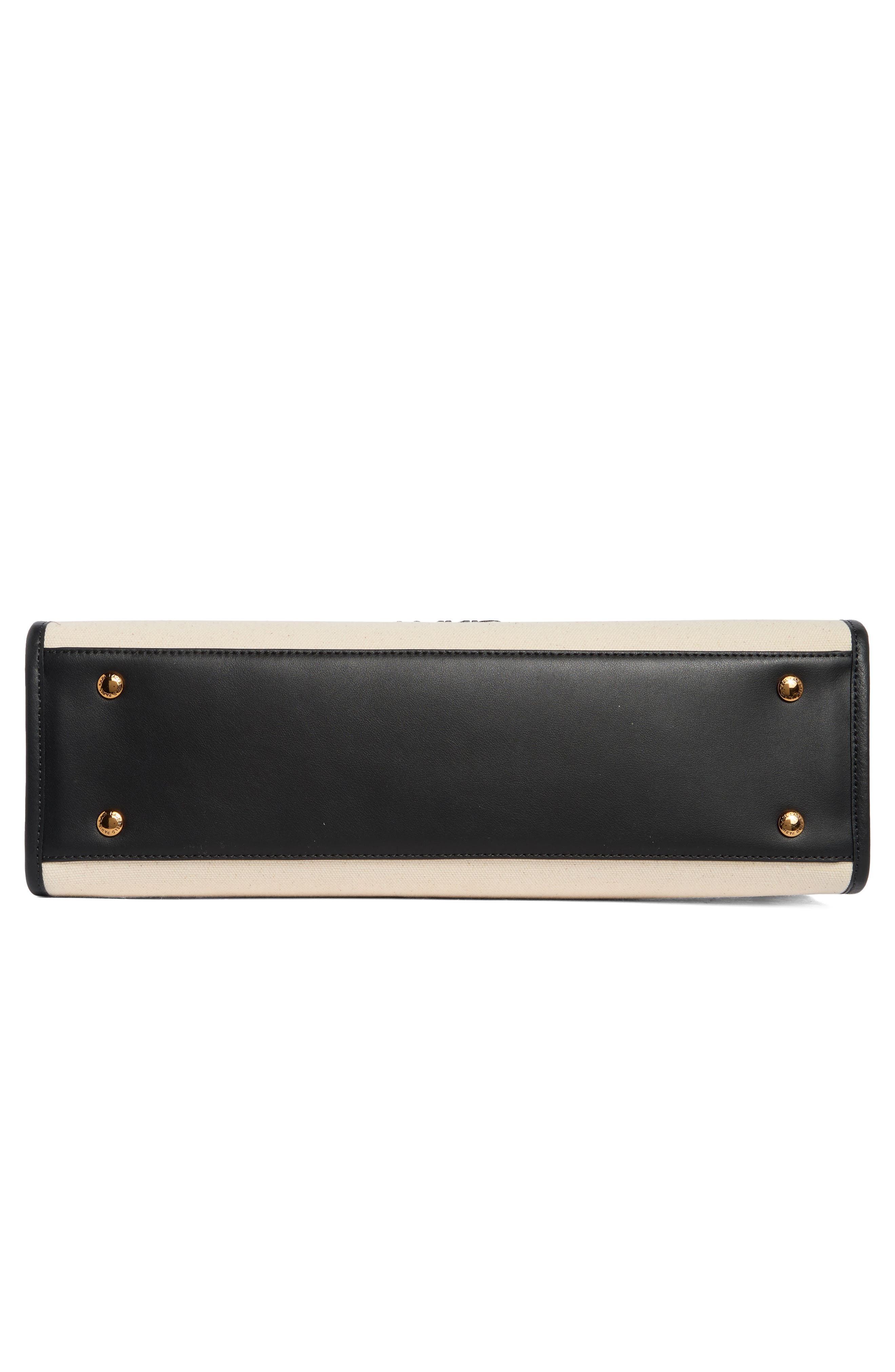 KARL LAGERFELD PARIS Savoie Tote Bag, Alternate, color, Natural/ Black