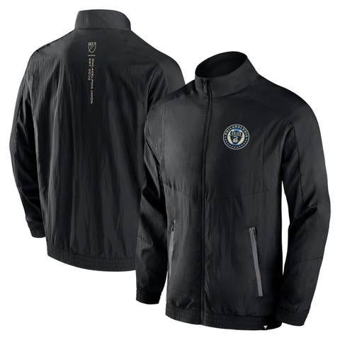 Men's Fanatics Branded Black Philadelphia Union Header Raglan Full-Zip Jacket