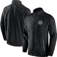 FANATICS Men's Fanatics Branded Black Philadelphia Union Header Raglan Full-Zip Jacket
