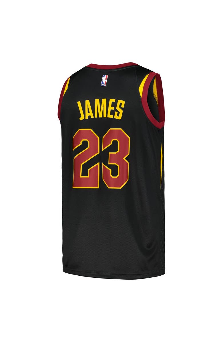 Nike Men's Nike LeBron James Black Cleveland Cavaliers Swingman Player Jersey - Statement Edition, Alternate, color, 