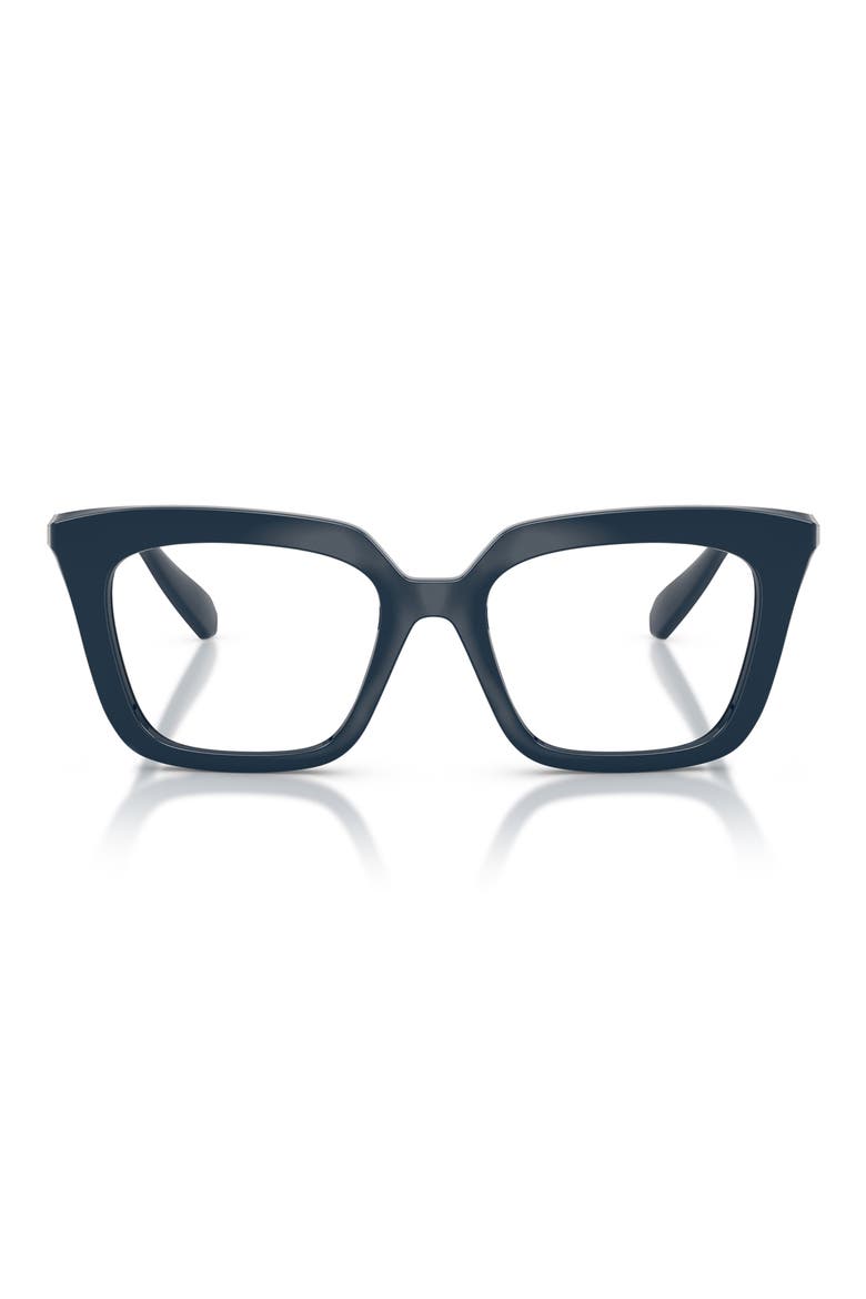 51mm Square optical glasses, Main, color, BLUE/ DEMO LENS
