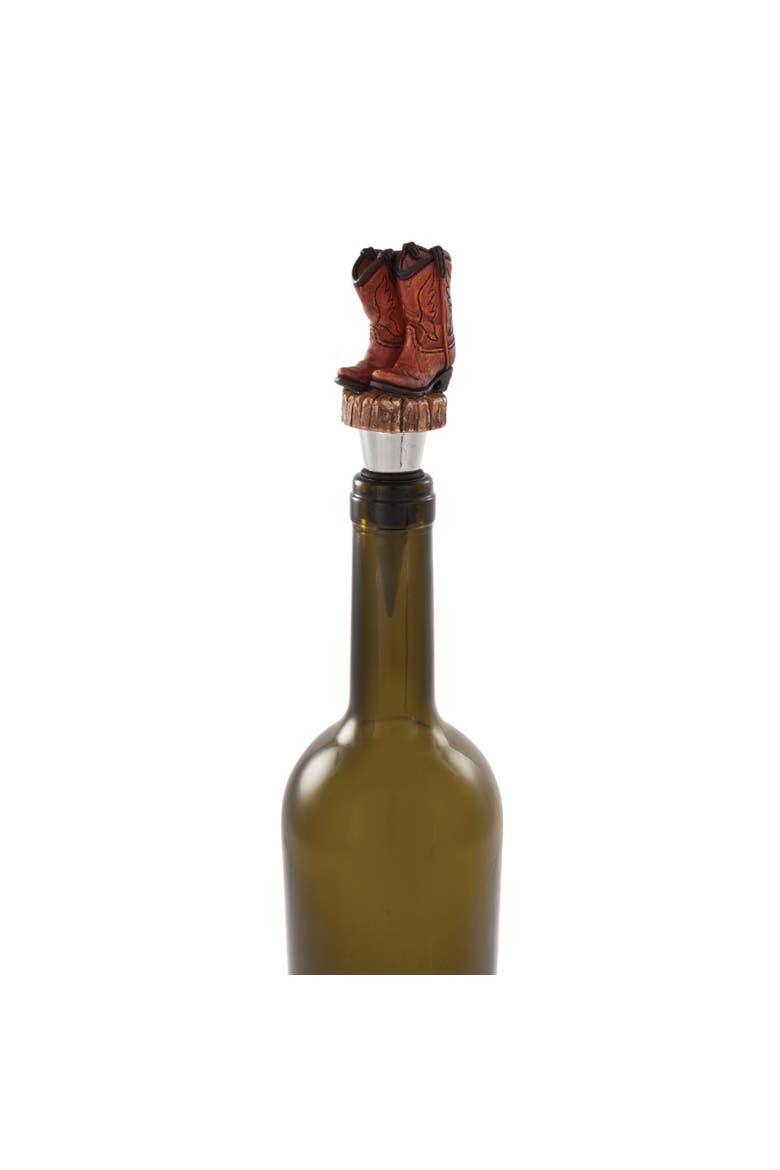 Cowboy Boot Stopper, Alternate, color, Brown