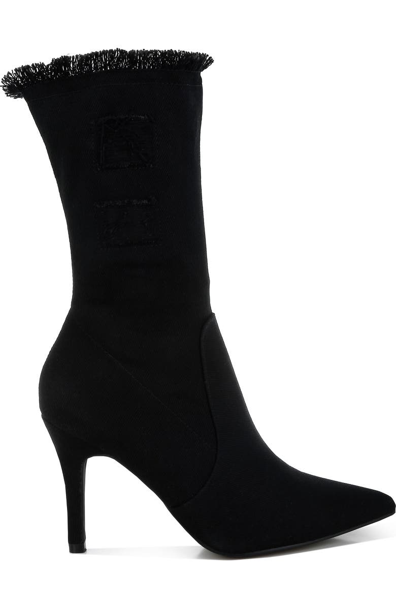 LONDON RAG Himkok Fringed Pointed Toe Boot, Alternate, color,