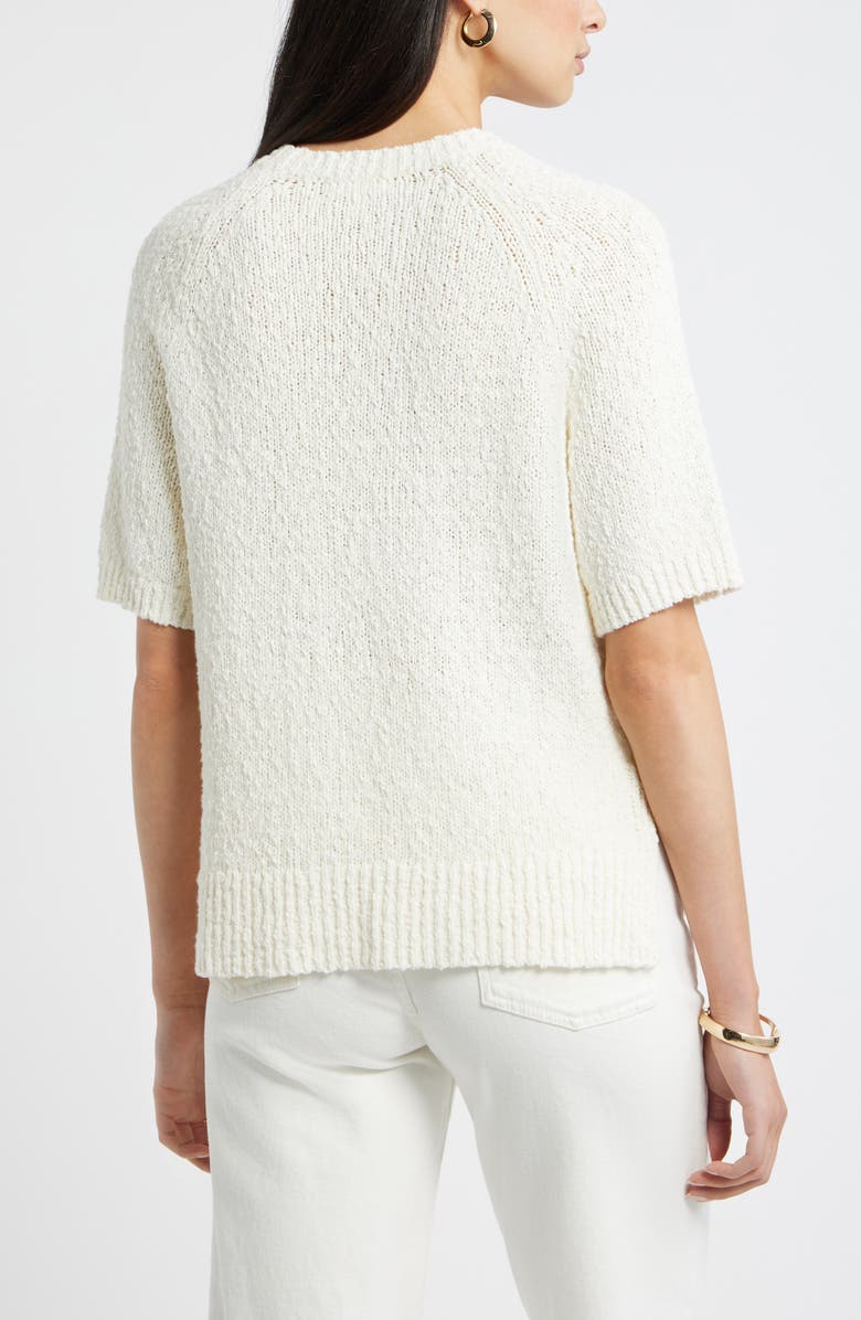 Nordstrom Raglan Sleeve Crewneck Sweater, Alternate, color, Ivory Tofu