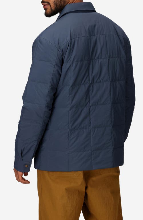 Marmot Ares 700 Fill Power Down Shacket In Blue