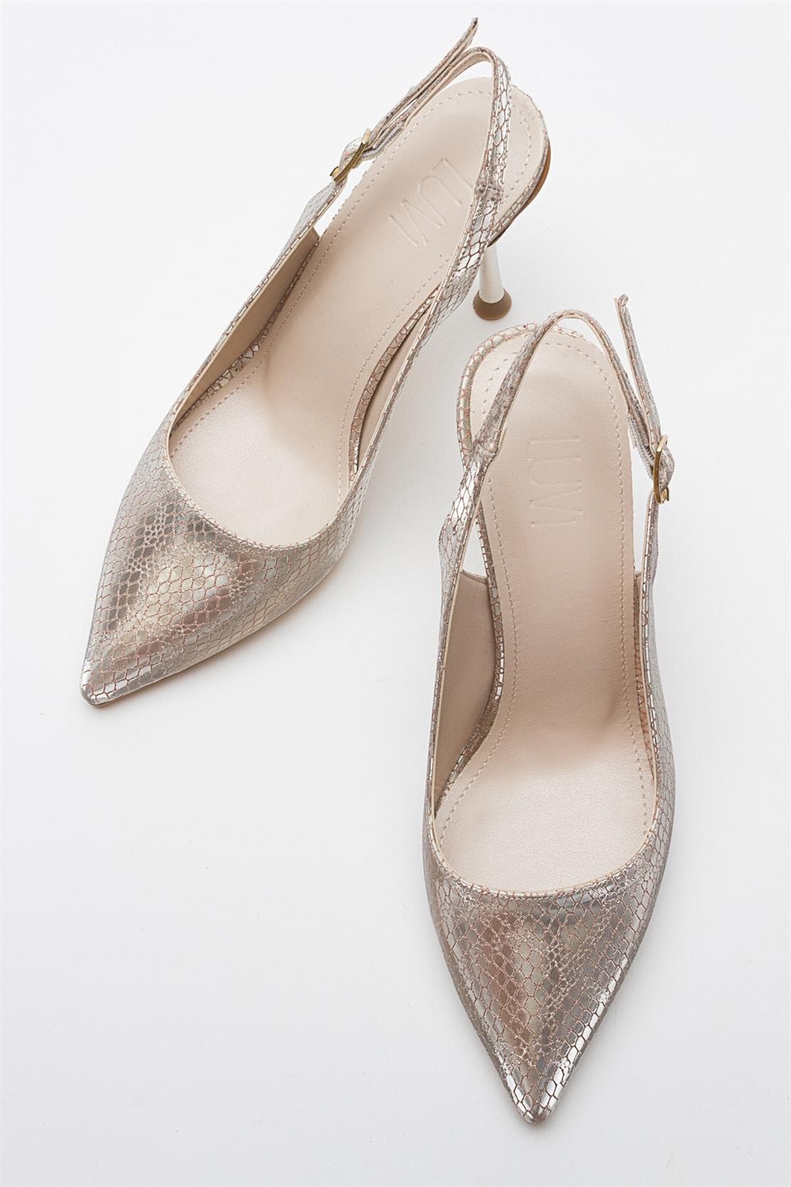 Prologue Shoes Orfo Stiletto Pump, Alternate, color, Gold