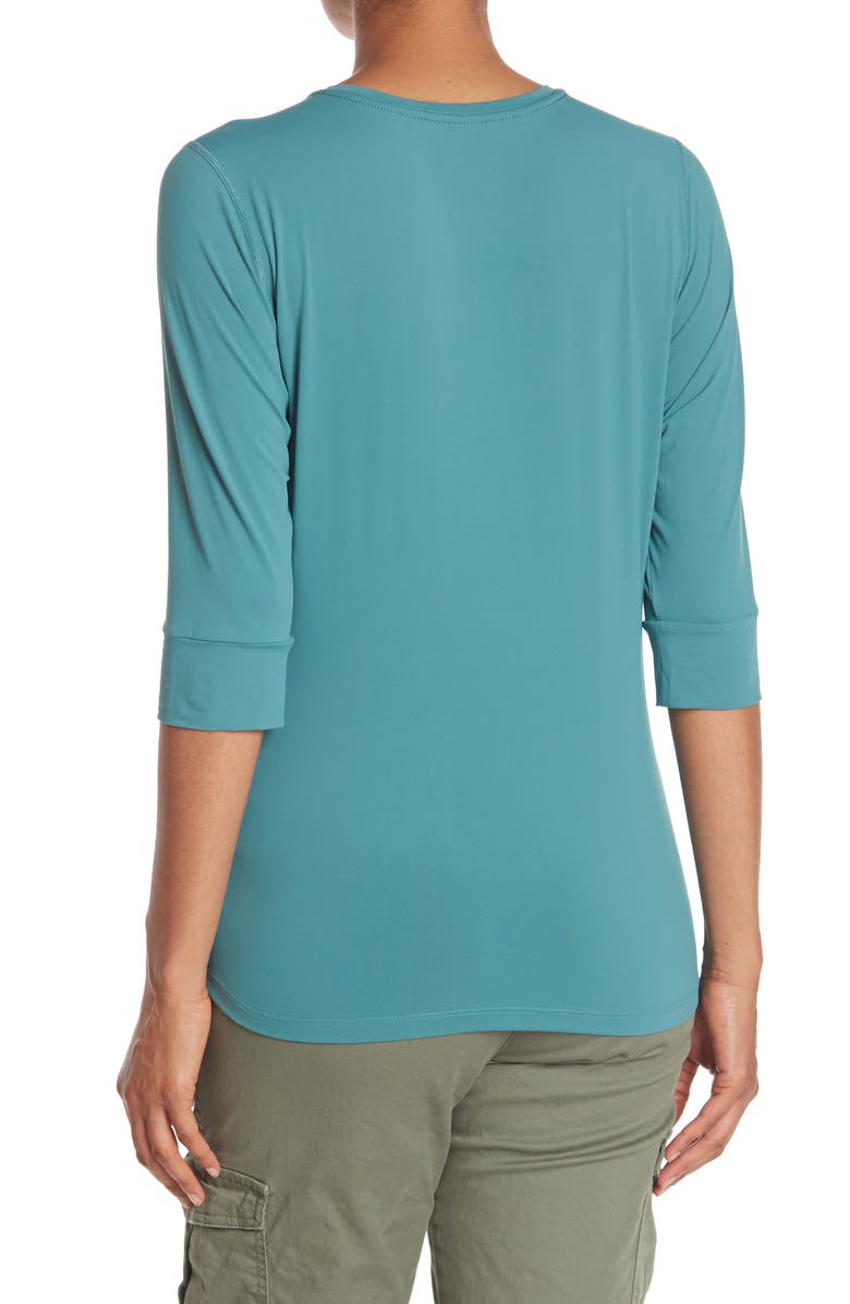 Mountain Hardwear Crater Lake 3/4 Sleeve UPF 50+ T-Shirt, Alternate, color, 