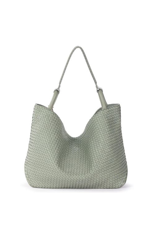 The Sak Los Feliz Large Tote Leather Bag In Green