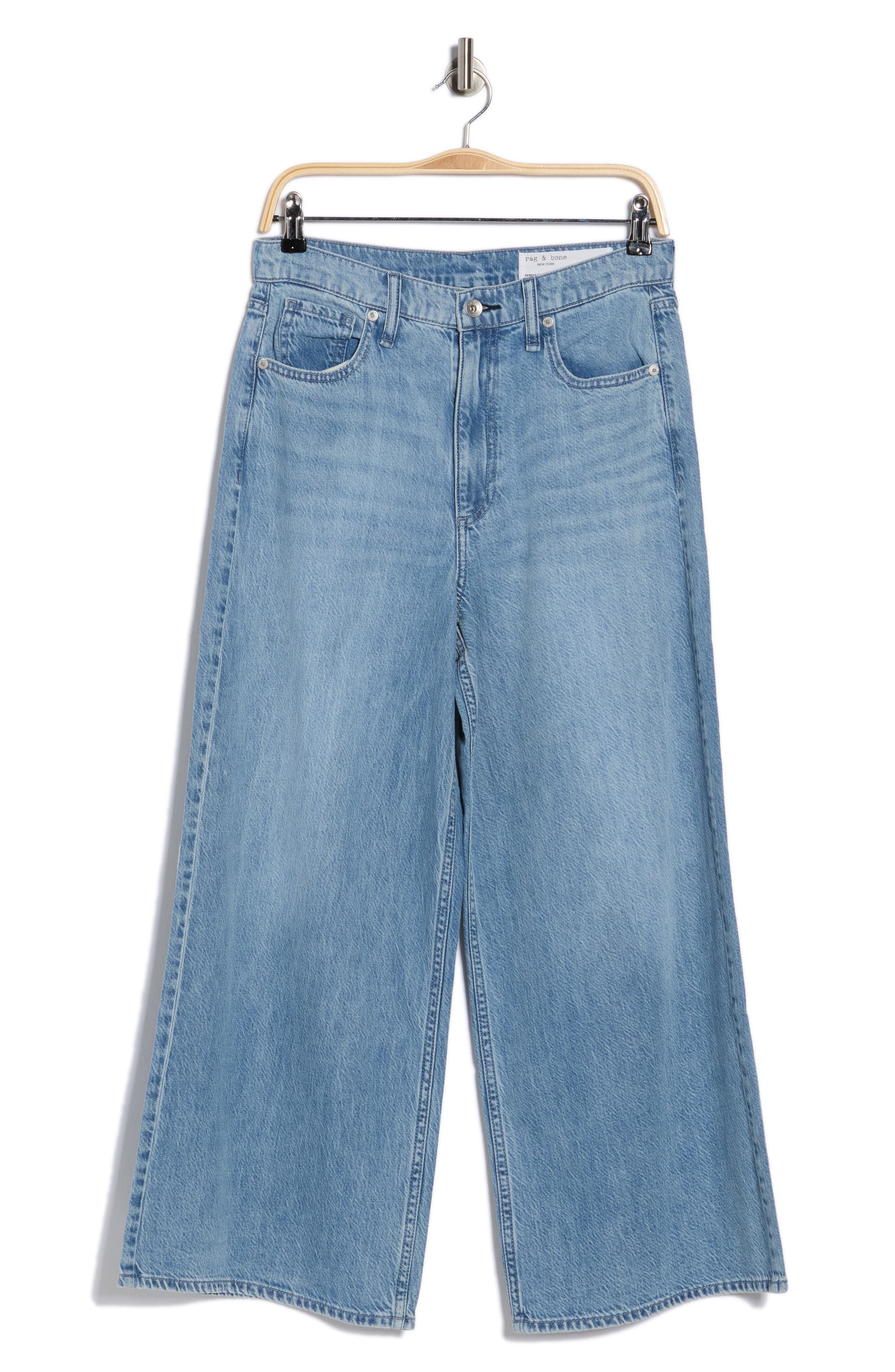 rag & bone Serena High Waist Crop Wide Leg Jeans