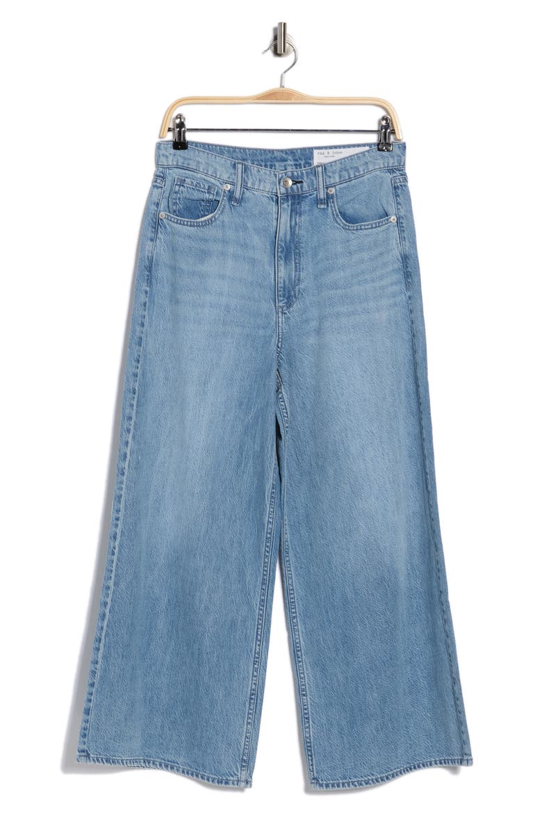 Serena High Waist Crop Wide Leg Jeans, Main, color, BUCHANAN