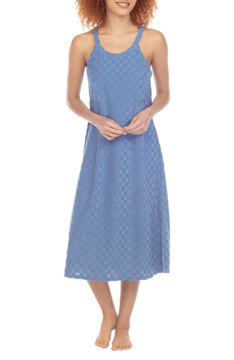 Honeydew Easy Does It French Terry Nightgown, Main, color, Newport Check