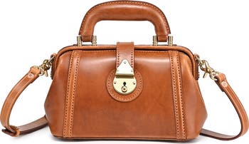 ぽんた38 OLD TREND Azalea Genuine Leather Mini Doctor Satchel | Nordstrom