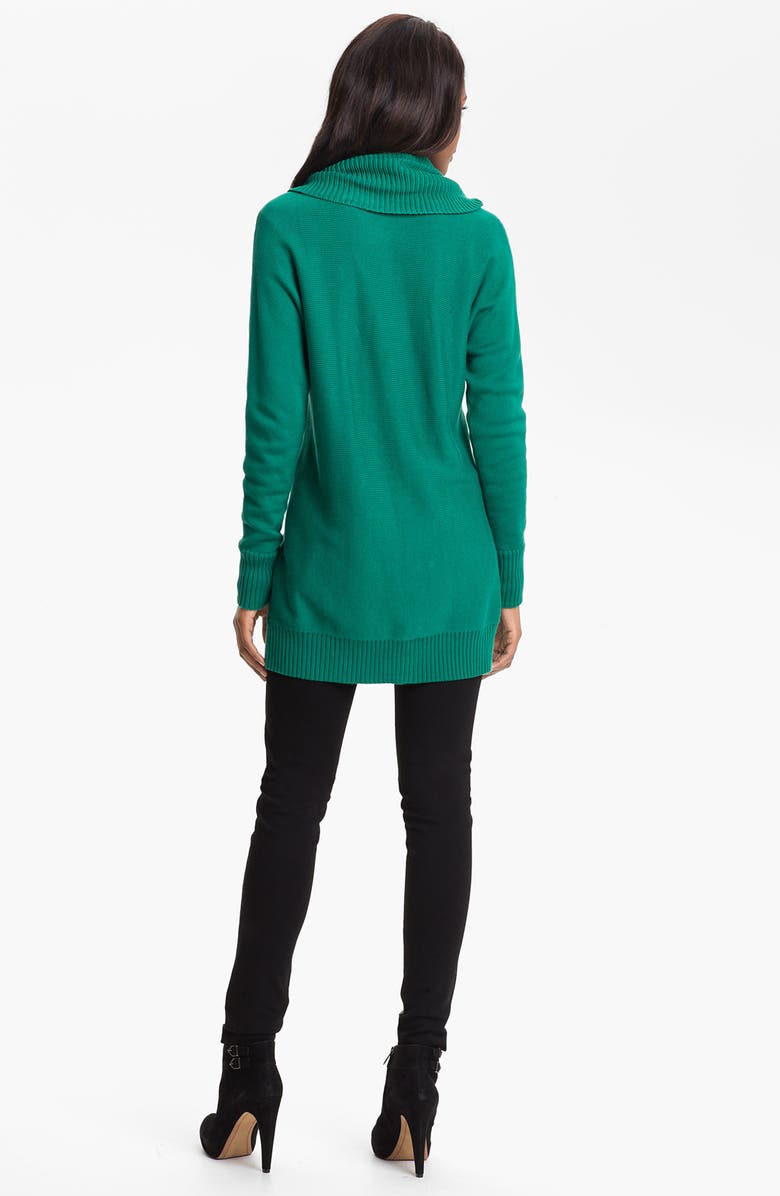 Two by Vince Camuto Faux Leather & Knit Leggings, Alternate, color, 