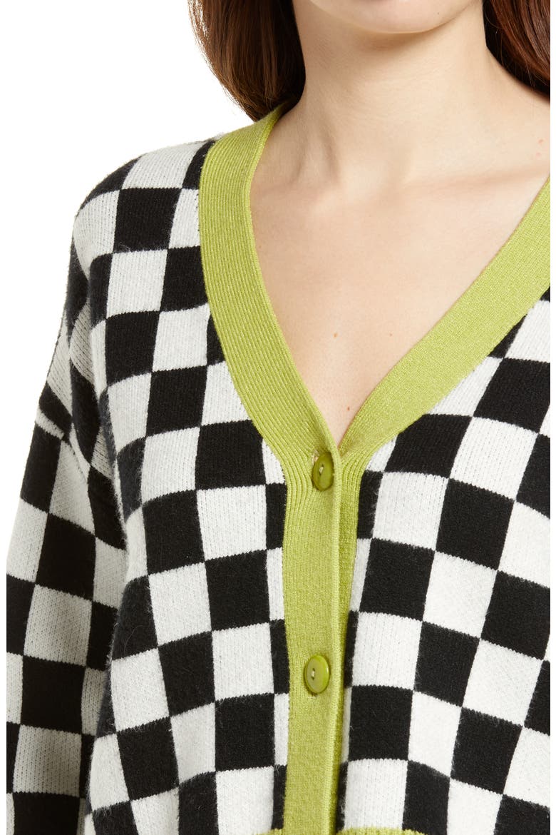 Andretti Cardigan, Alternate, color, RACING FLAG/ LIME