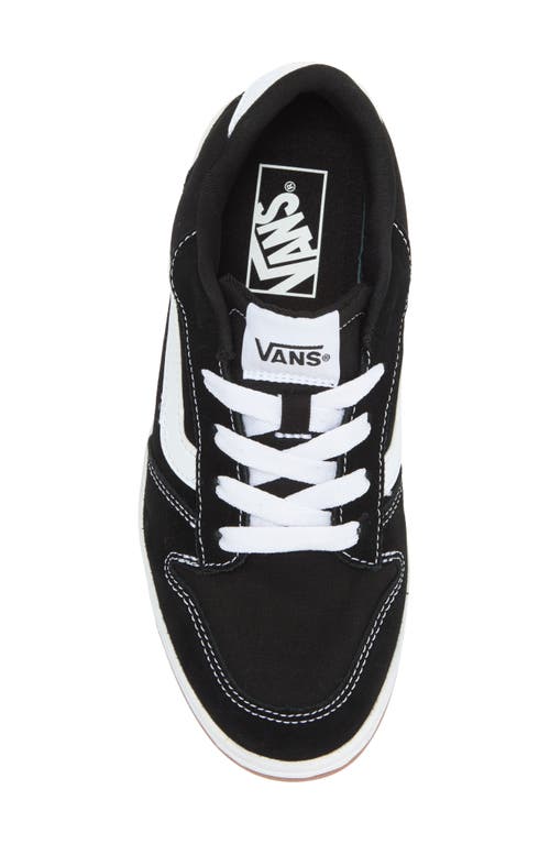 Vans Ryland Sneaker In Suede/canvas Black/white