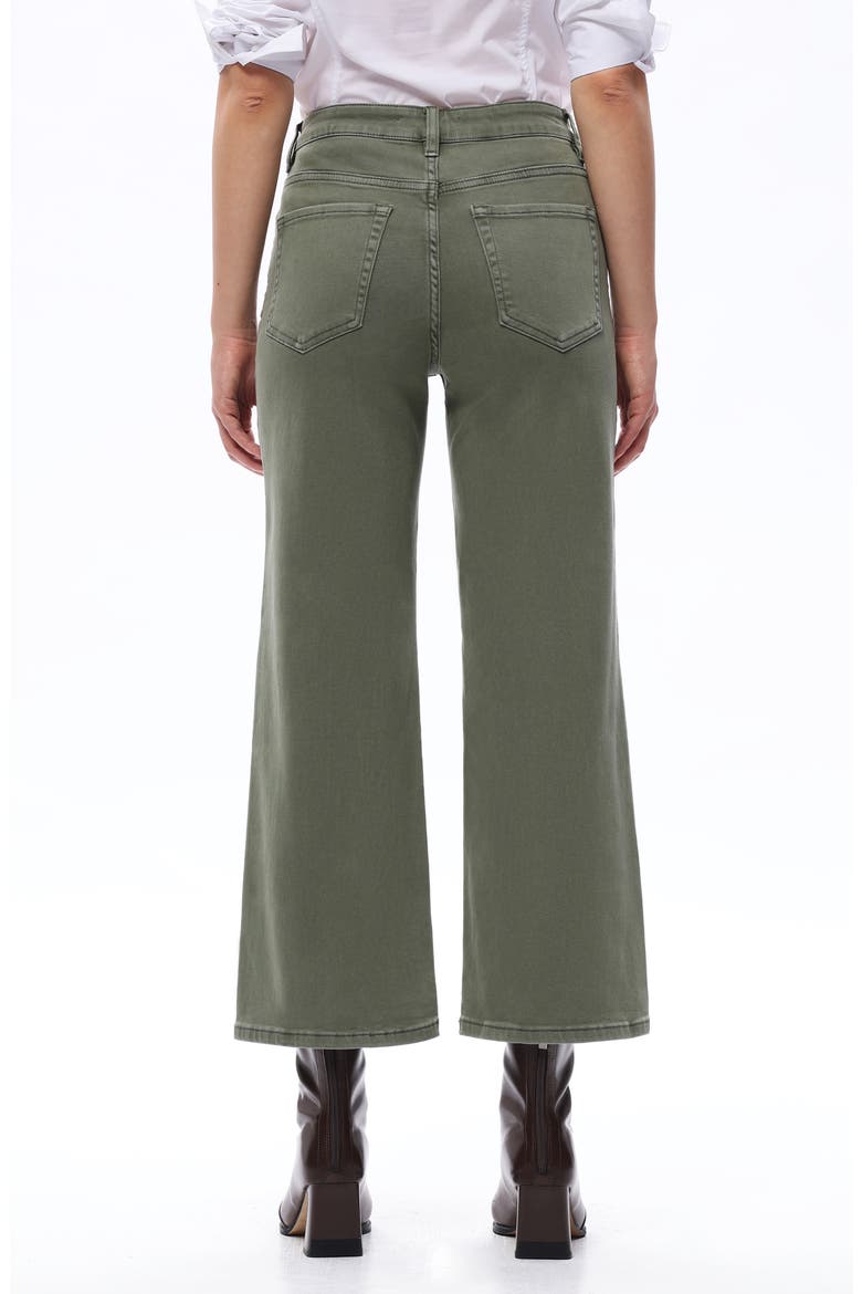 Bella Crop Straight Leg Jeans, Alternate, color, GREEN