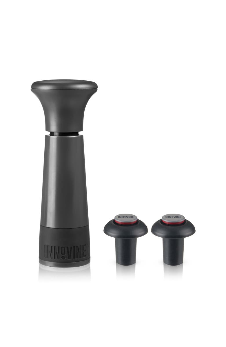 Innovine Vacuum Pump Wine Saver, Main, color, Graphite
