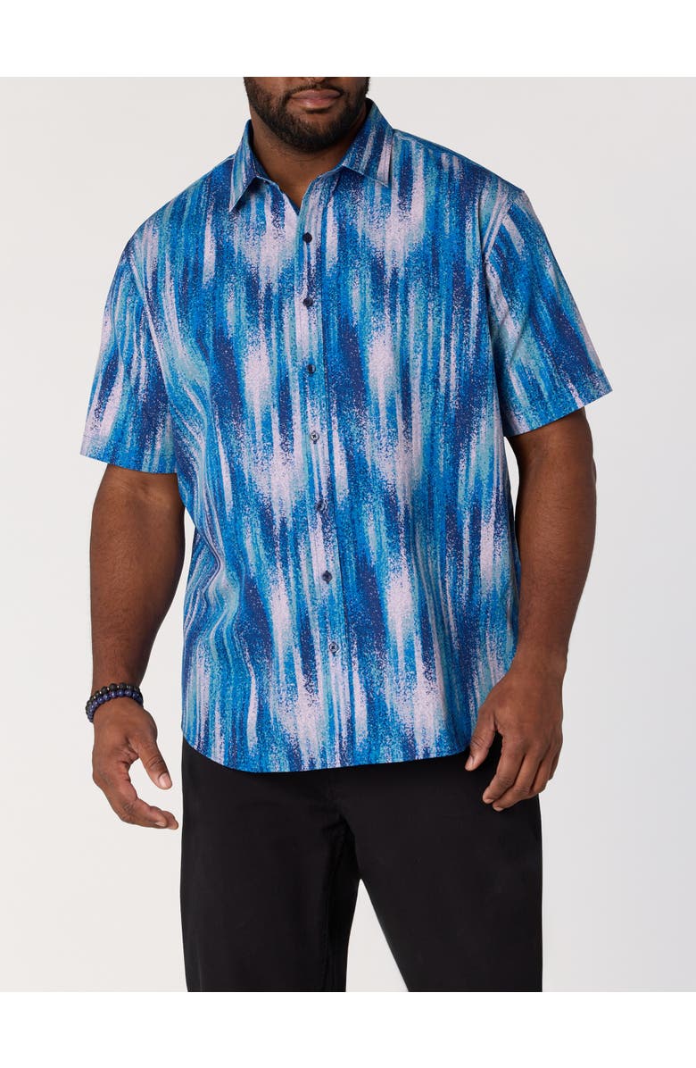 Synrgy by DXL Big & Tall Paint Strokes Sport Shirt, Alternate, color, Multi
