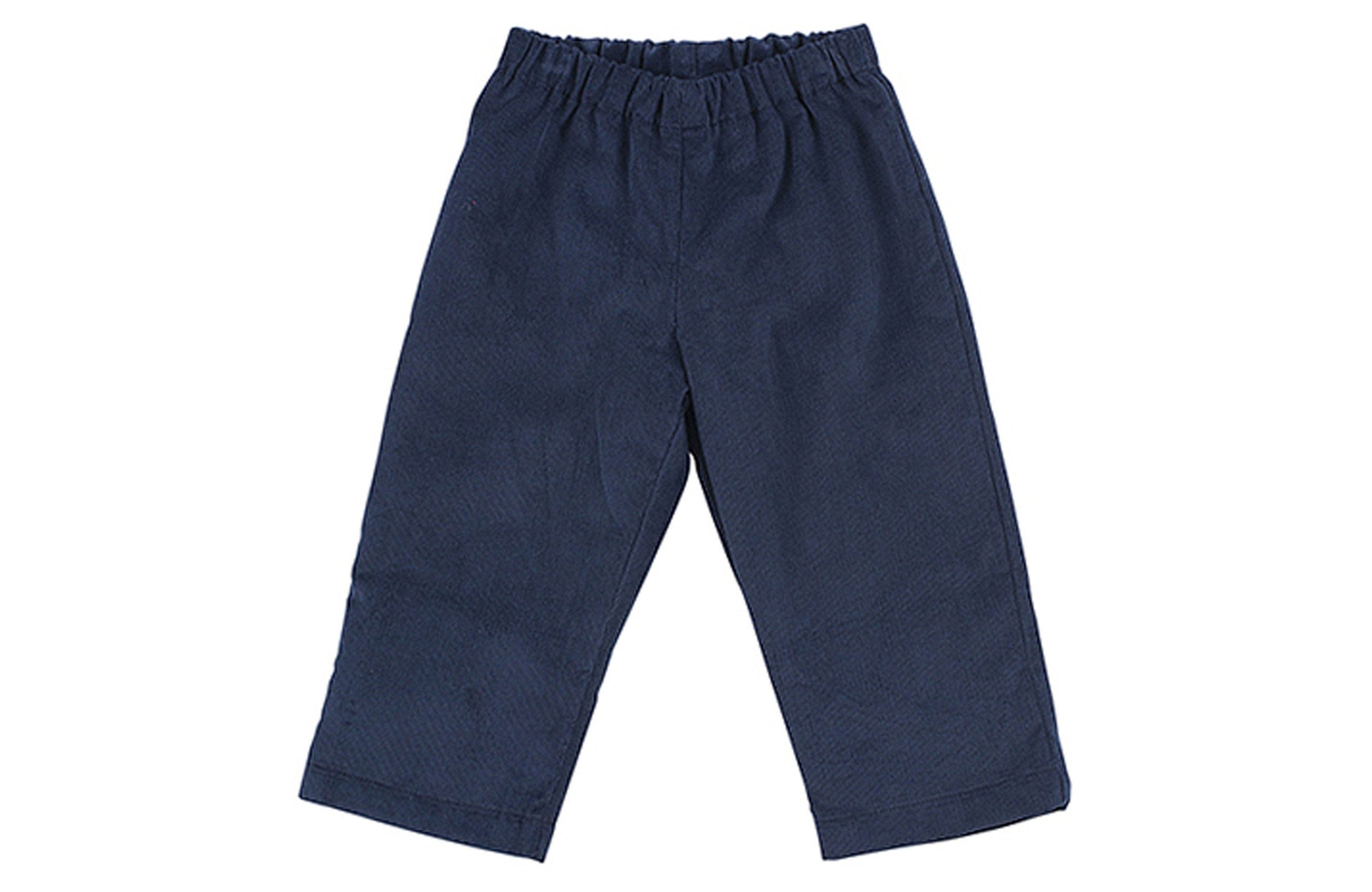Busy Bees Luke Pull-On Pant in Navy Corduroy 