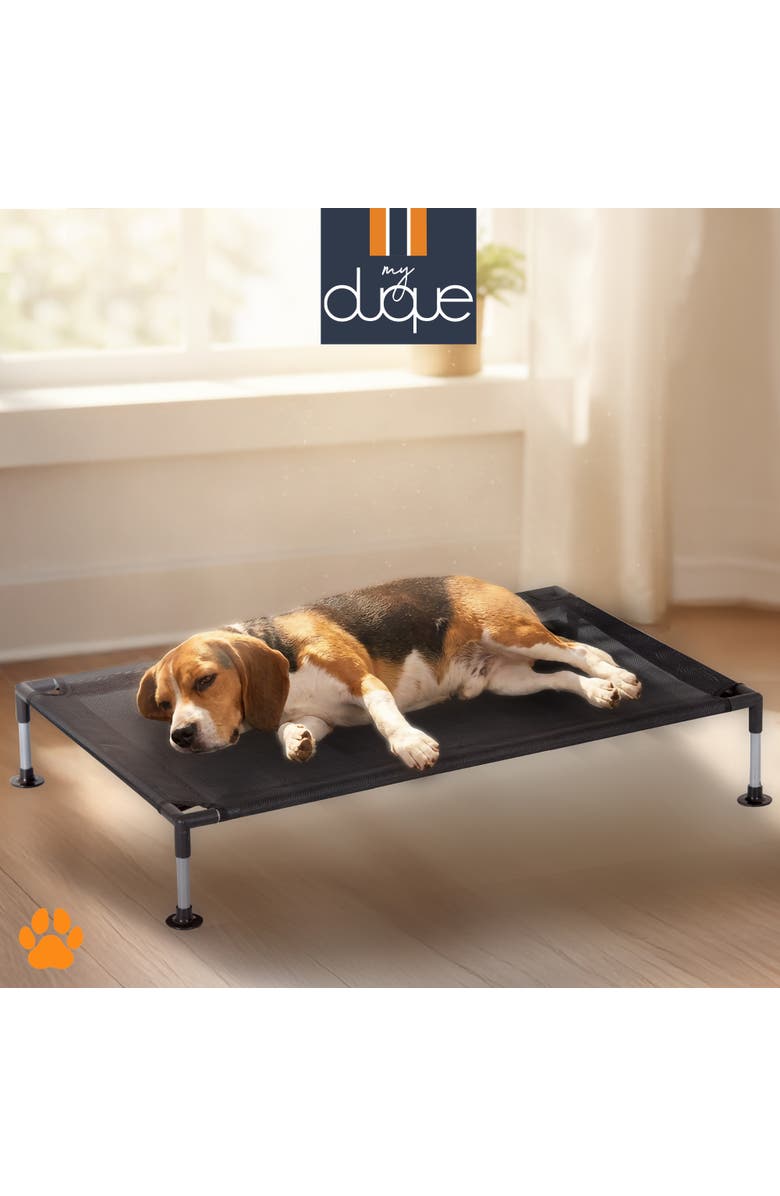 My Duque Pet Bed, 35.5 Inches x 23.5 Inches, Alternate, color, Black