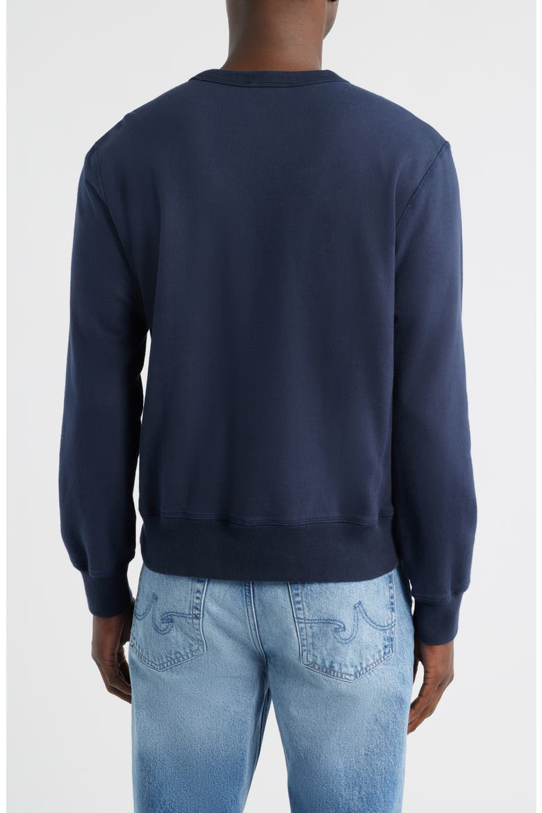 Blake Cotton French Terry Crewneck Sweatshirt, Alternate, color, DEEP NAVY