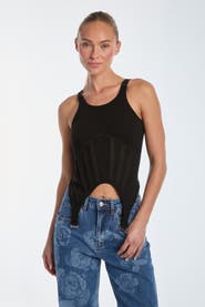 The Noli Shop Kiara Garter Tank Top