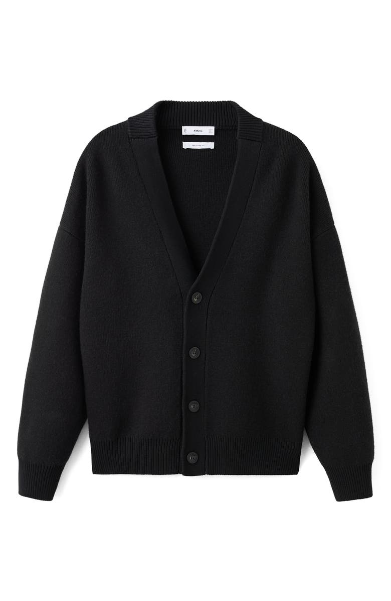 MANGO Relaxed Fit V-Neck Cardigan, Alternate, color, 