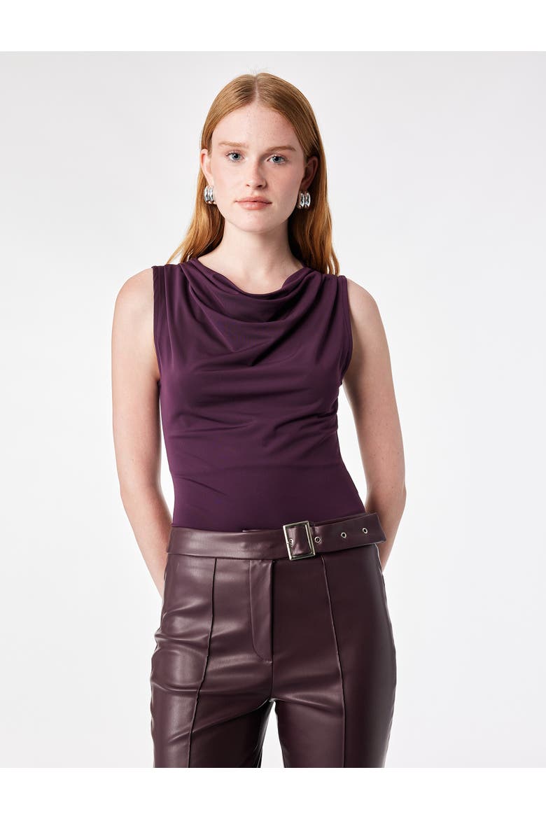 Cowl Neck Tank Top, Alternate, color, Plum