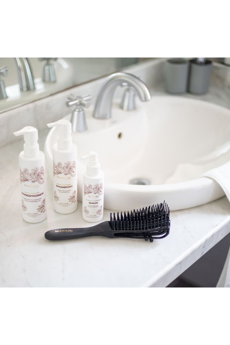 Hair Set Including Shampoo + Conditioner + Serum + Hair Brush, Alternate, color, None