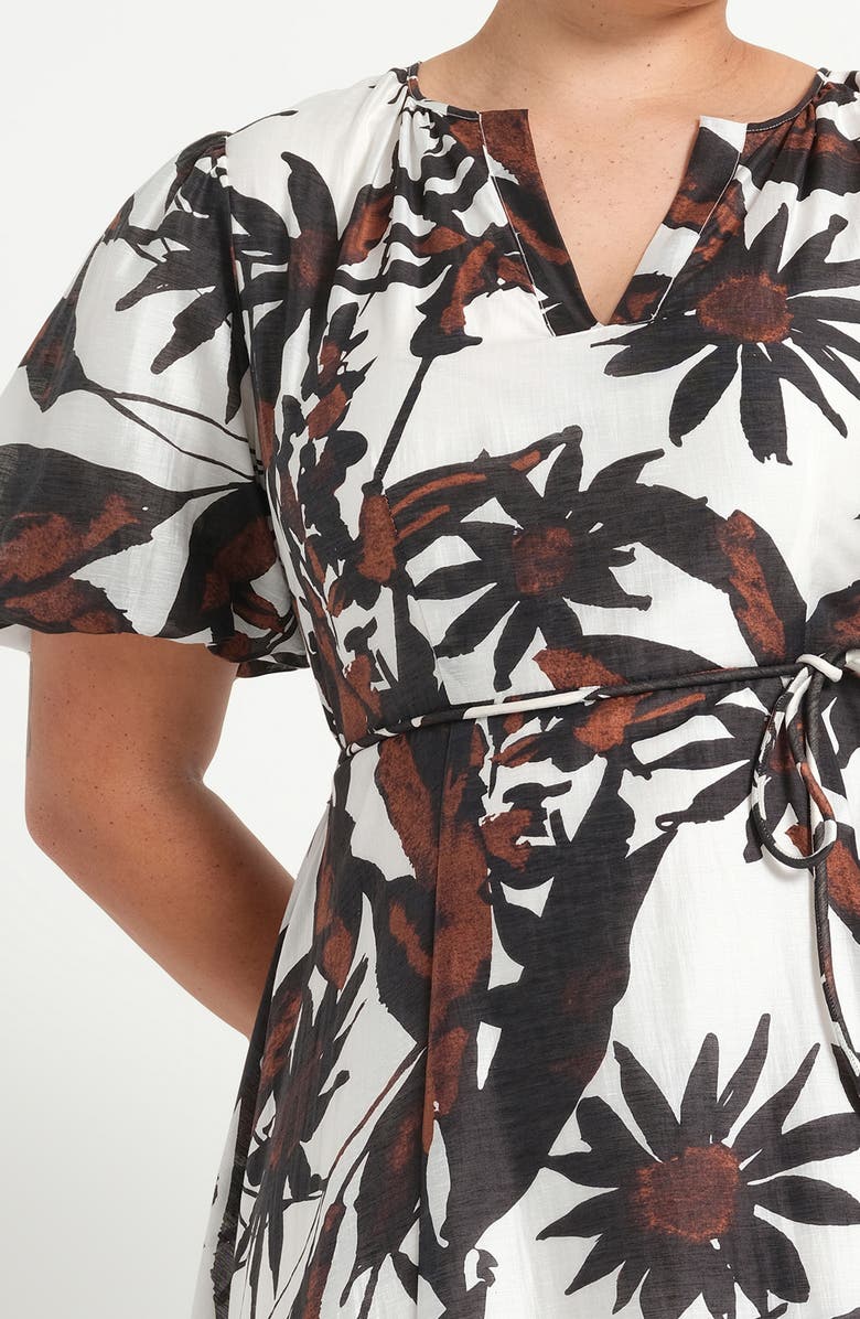 Estelle Mabel Floral Print Fit and Flare Dress, Alternate, color, Cedarbloom