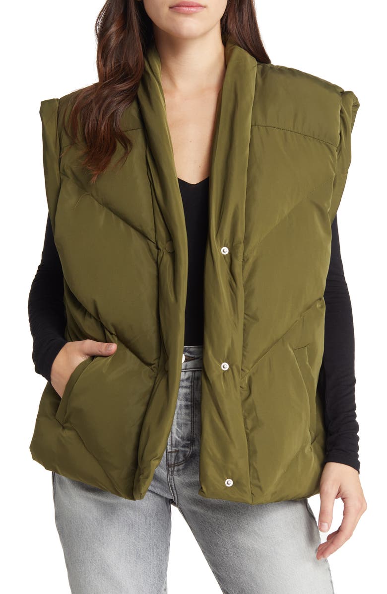 BLANKNYC Quilted Puffer Vest, Main, color,