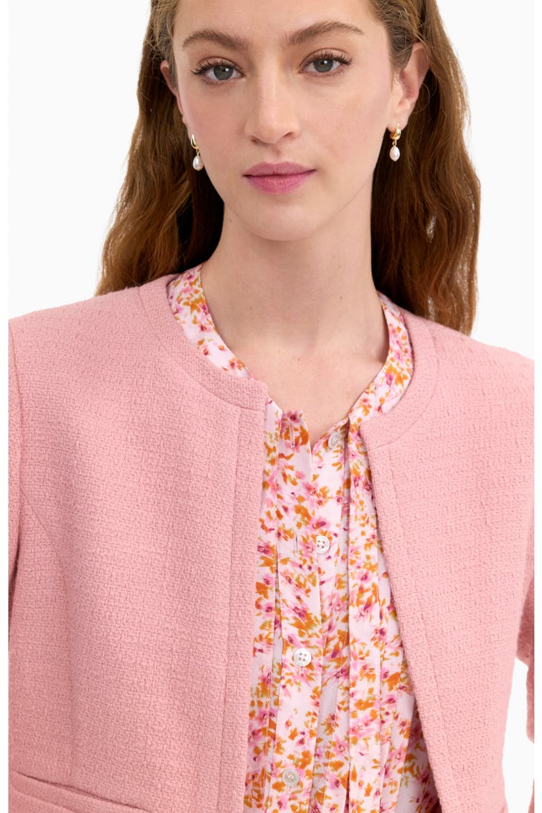Margot Tweed Jacket, Alternate, color, Vintage Rose