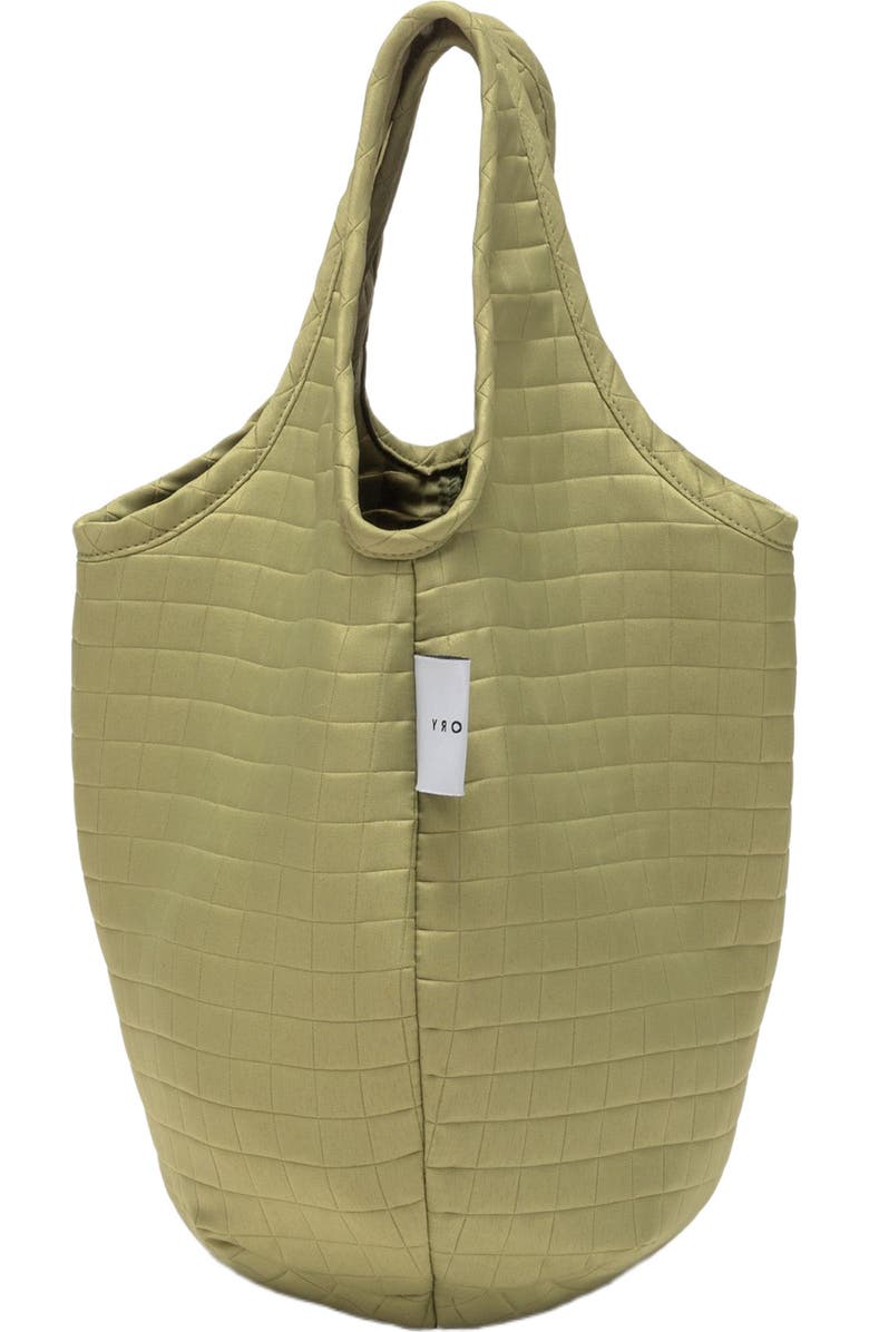 Priory Egg Tote - Grid, Alternate, color, Yuzu