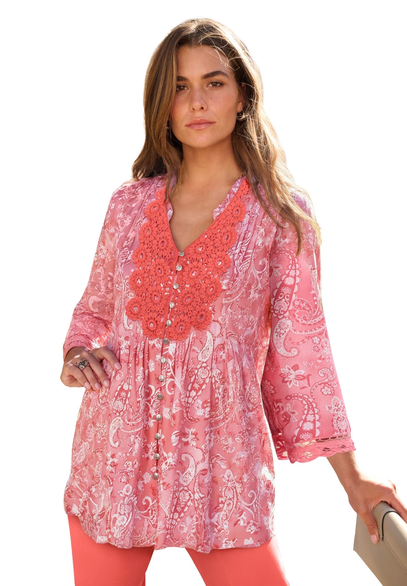 CORAL MISTY PAISLEY