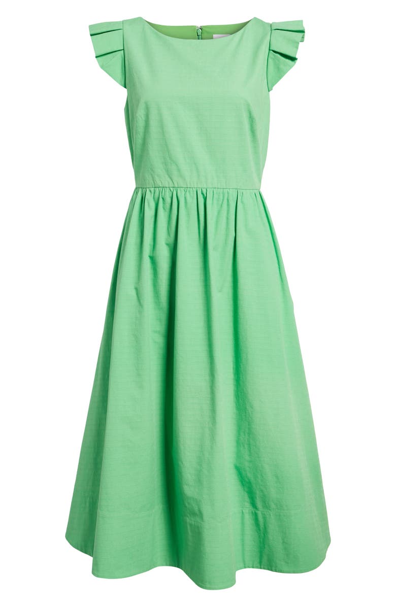 1901 Ruffle Fit & Flare Midi Dress, Alternate, color, 