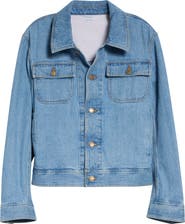 Thom Browne Selvedge Denim Backstrap Utility Jacket