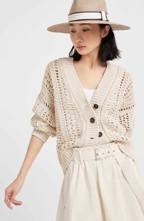 Brunello Cucinelli Knitwear Cotton Dropped Shoulders In Panama