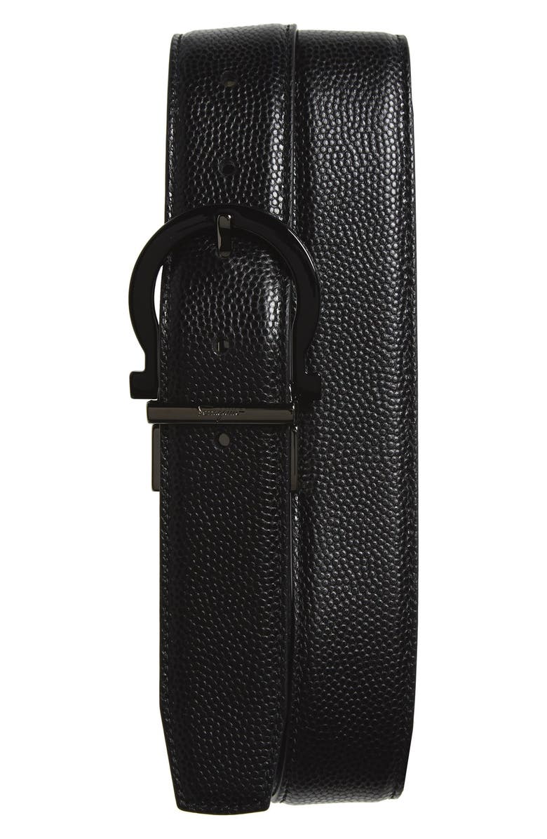 FERRAGAMO Salvatore Ferragamo Reversible Calfskin Leather Belt, Main, color,