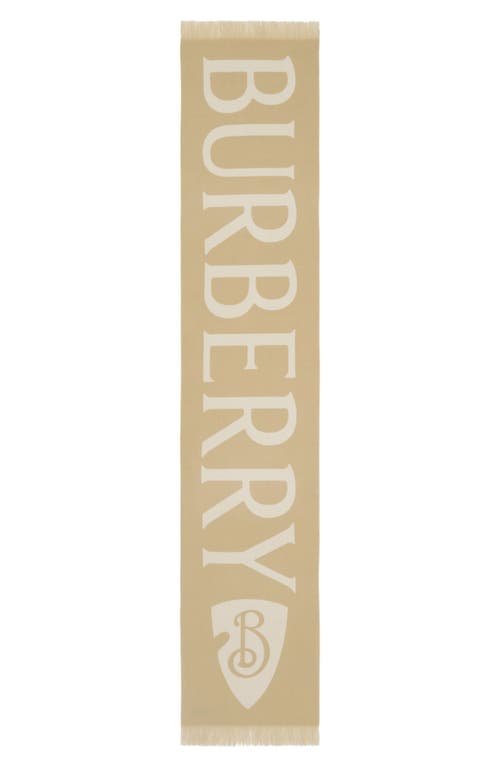 Burberry Reversible Logo Jacquard Wool Scarf
