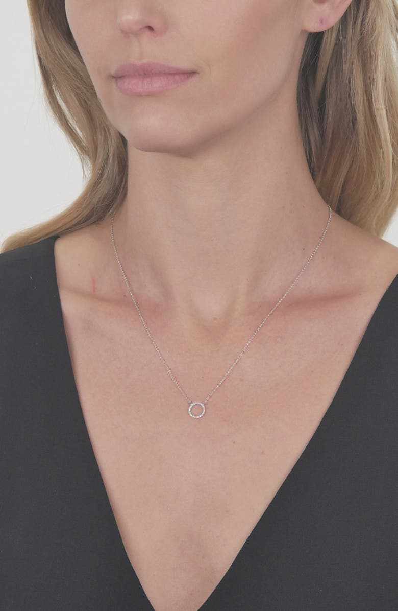 Bony Levy 20th Anniversary Pavé Diamond Circle Necklace, Alternate, color, 