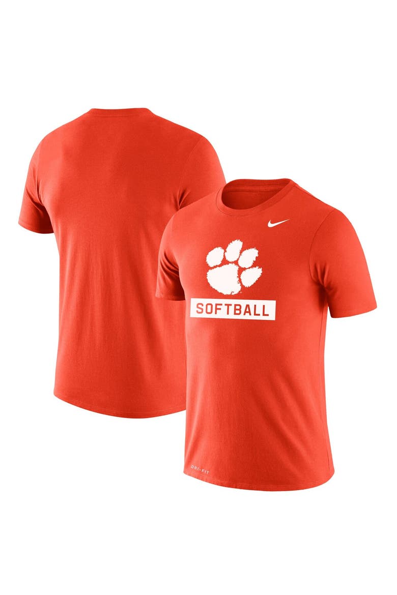 Men's Nike Orange Clemson Tigers Softball Drop Legend Slim Fit Performance T-Shirt, Main, color, Orange