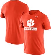 Nike Men's Nike Orange Clemson Tigers Softball Drop Legend Slim Fit Performance T-Shirt