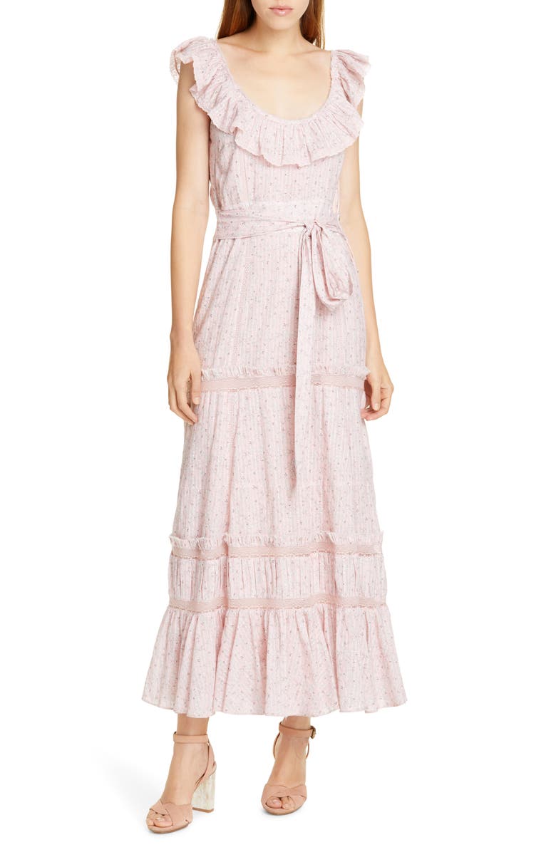 LoveShackFancy Joanne Maxi Dress, Main, color, 