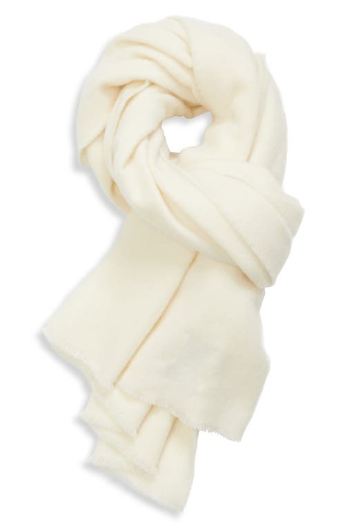 Totême Toteme Classic Wide Virgin Wool Scarf In Ivory