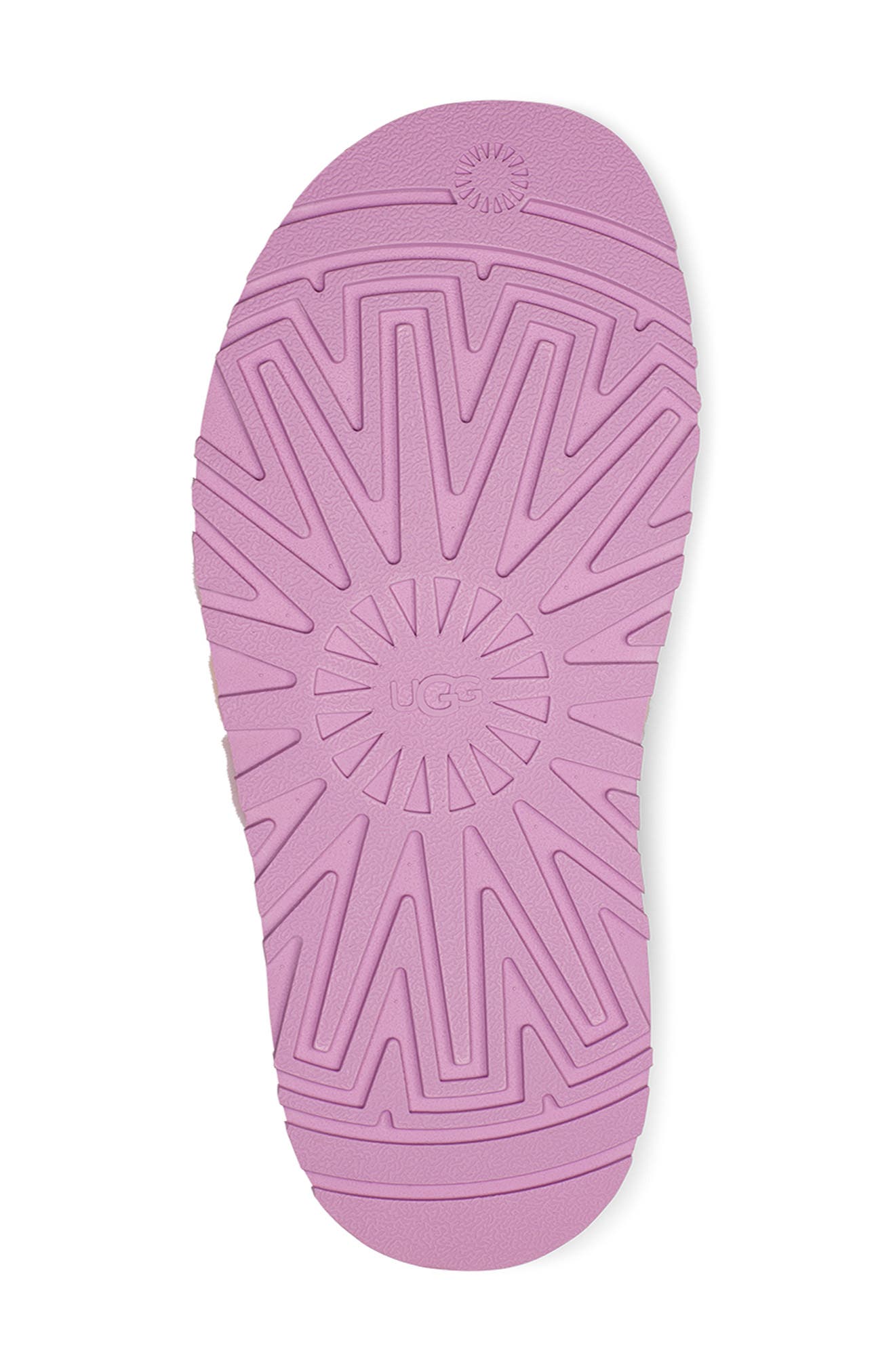 Disco Genuine Shearling Slingback Slipper, Alternate, color, PRIMROSE / PINK DUSK