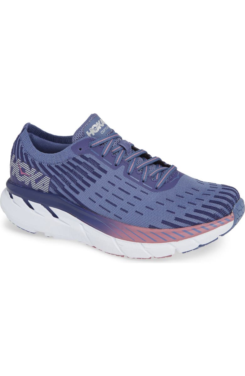 HOKA ONE ONE<sup>®</sup> Clifton 5 Knit Running Shoe, Main, color,